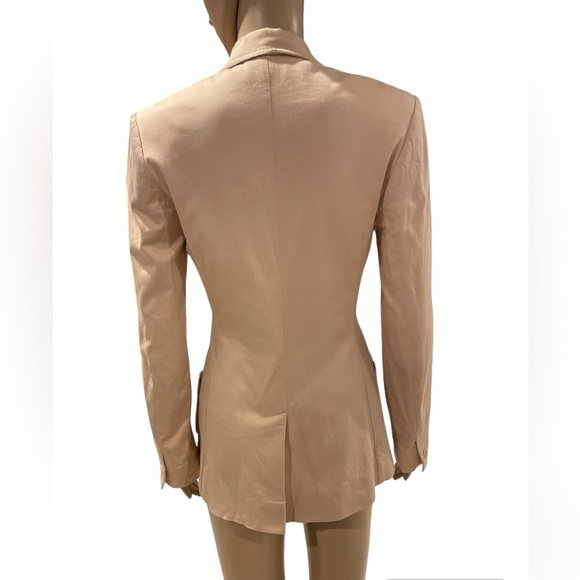 Philippe Adec Paris light peach/cream blazer size 2 - Picture 4 of 5